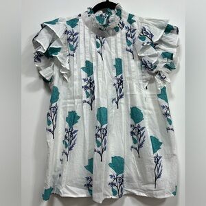 Victoria Dunn Jasmine blouse, NWT, size large